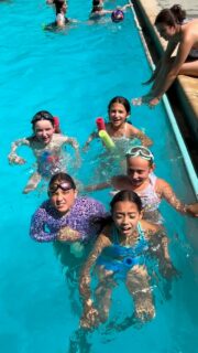 We are having an absolute blast at the pool! 🌊☀️ It’s the perfect way to kick off our day with lots of smiles, laughter and splashing fun. With the hot weather we’ve been having at camp, there’s no better way to cool down than enjoying some time in the water #cmc #session3 #pool #campfriendsarethebest