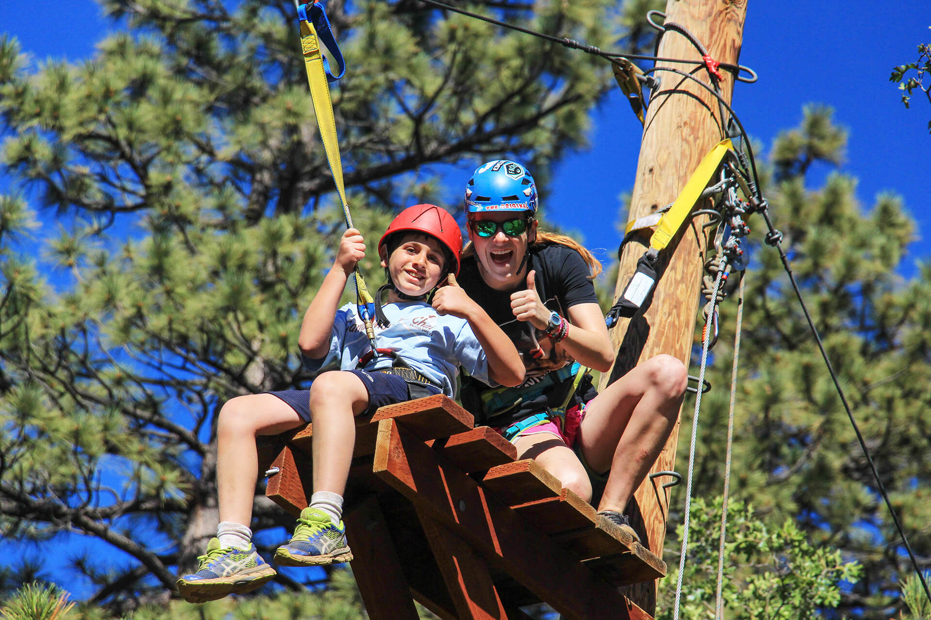 Camper Ready to Zipline