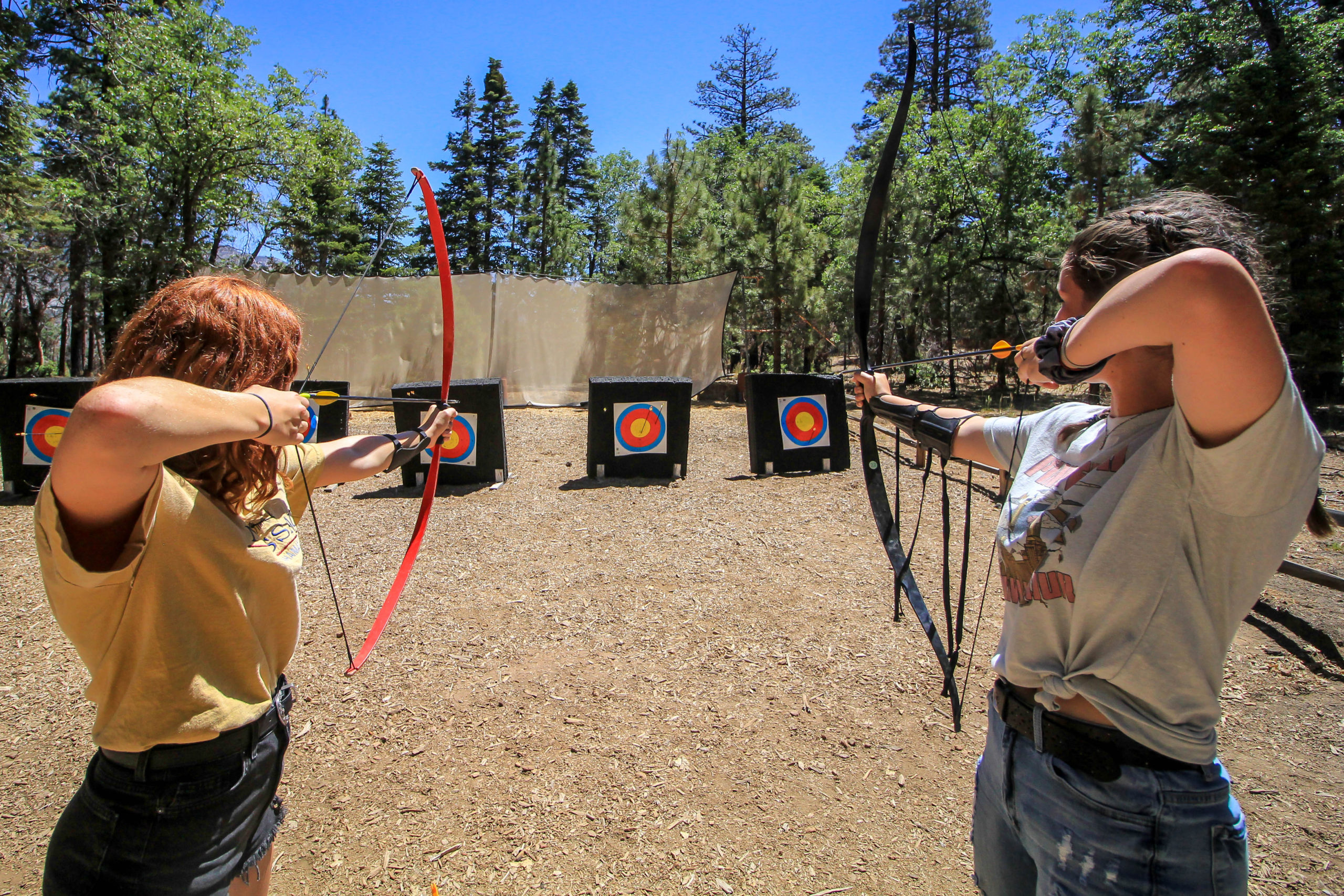 Girls at Archery